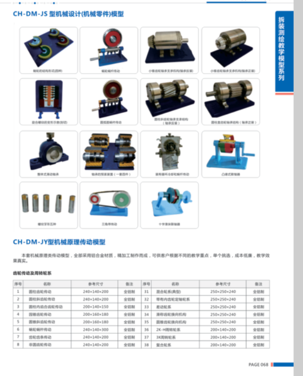 CH-DM-JS型機(jī)械設(shè)計(jì)（機(jī)械零件）模型